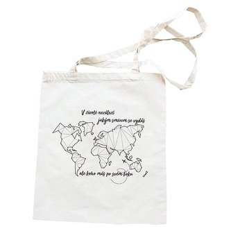Bohemia Gifts Látková taška 40 x 33 cm - Mapa