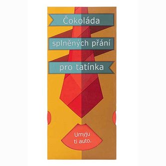 Bohemia Gifts Mléčná čokoláda splněných přání 100 g pro tatínka Bohemia Gifts Mléčná čokoláda splněných přání 100 g pro tatínka