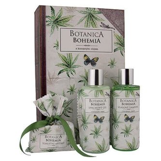 Bohemia Gifts Botanica sada gel 200ml, šampon 200ml a mýdlo 100g - konopí