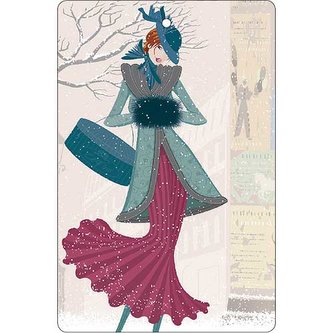 Bohemia Gifts Aromatická vonná karta 10,5 x 16 cm - zima