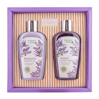 Bohemia Gifts Kosmetická sada - gel 250ml a šampon 250ml - levandule