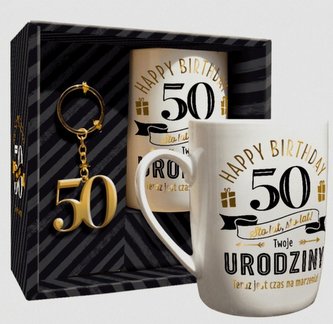 Zestaw 100 lat kubek + brelok 50