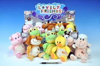 Zvířátko farma plyš 20cm asst 6 druhů  od 0 měsíců