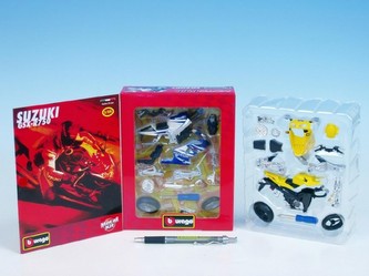 Auto Bburago KIT Moto plast 1:18 asst 9 druhů v krabici