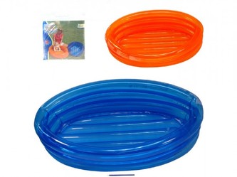 Bazén oválný s nafukovacím dnem 3 komory 91x66x25cm 65L asst 2 barvy v sáčku do 36 měsíců