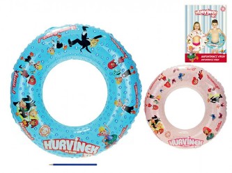 Kruh nafukovací Spejbl a Hurvínek 3D 60cm, 2 barvy, v sáčku - 1 kus