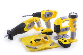 Hračka G21 Sada nářadí na baterie DELUXE TOOLS 10 dílů