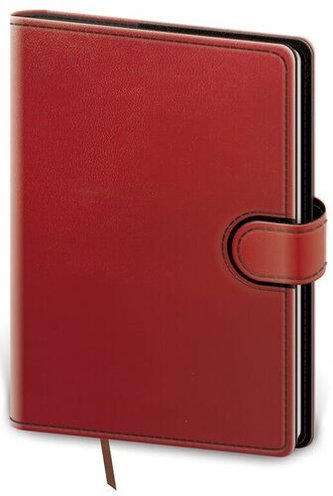 Diář 2022 Flip - červeno/černý, týdenní, A5