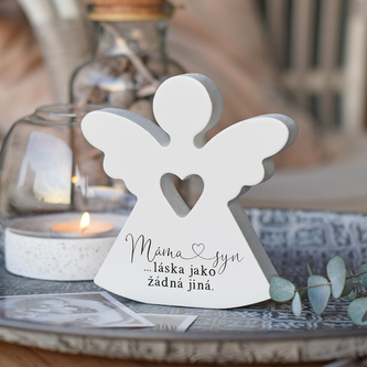HOUSEDECOR Srdcový anděl - Máma & syn