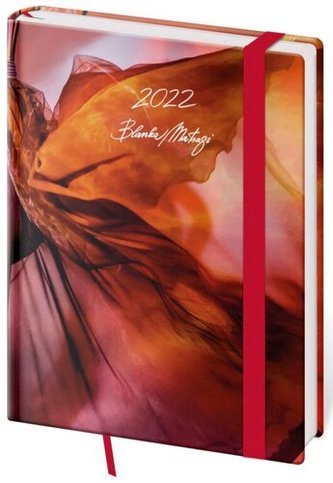 Diář 2022 Vario - Matragi Red s gumičkou, týdenní, B6 Diář 2022 Vario - Matragi Red s gumičkou, týdenní, B6