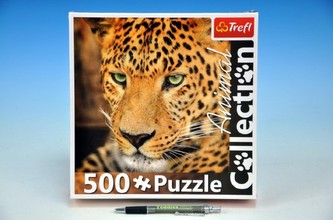 Puzzle Leopard 34x48cm 500 dílků v krabici 24x24x5cm