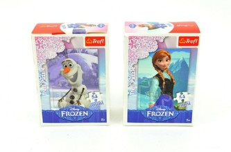 Minipuzzle Ledové království Disney 13x20cm 54 dílků ; 4 druhy - 1 kus