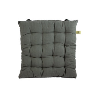 Podsedák prošívaný 40*40 cm, tmavě šedivý