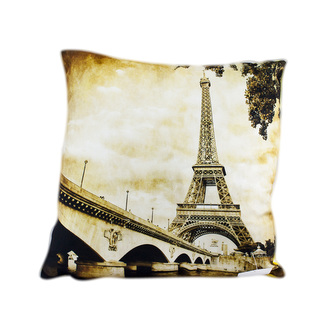 Povlak na polstář mikroplyš - Eiffelova věž