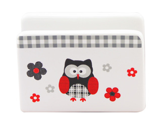 Home Elements stojánek na ubrousky Černá sova