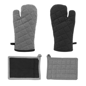 Chňapka s magnetom a podložkou z recyklovanej bavlny, sivá