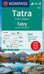 KOMPASS Wanderkarte Tatra Hohe, Belaer, Tatry, Vysoké, Belianske 1:25 000