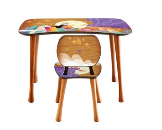 Dětský stolek s židličkou, 5-9 let, pohádky