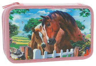 Penál CONCORDE, více druhů, Auto, Motýl, Kůň, 3 patra
