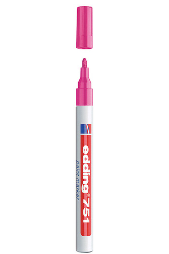 Lakový popisovač EDDING 751, růžový