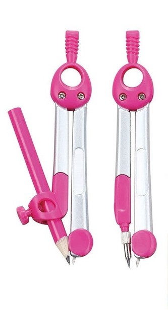 Kružítko KEYROAD Jelly Bean, krabička, ružová