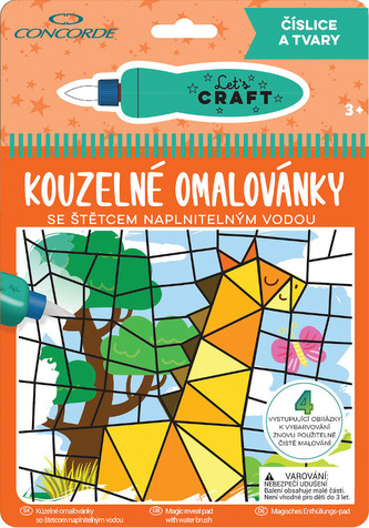 Kúzelné omaľovánky CONCORDE, Číslice a tvary
