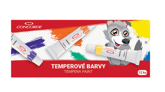Temperové farby CONCORDE 12ks, 12ml