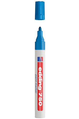 Lakový popisovač EDDING 750, světle modrý