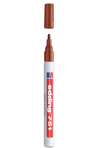Lakový popisovač EDDING 751, hnědý