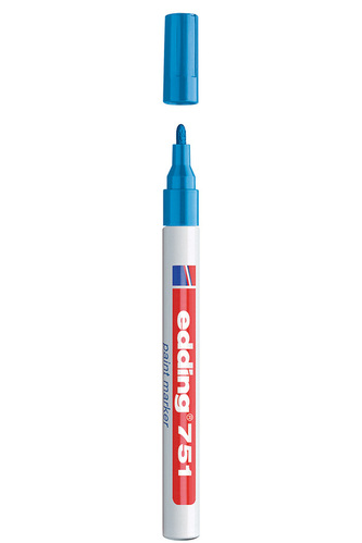 Lakový popisovač EDDING 751, světle modrý