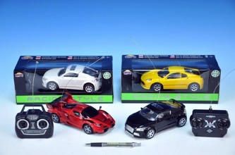 Auto RC Racing Style plast 17cm na vysílačku na baterie 6 druhů v krabici - 1 kus