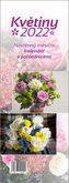 Nástěnný měsíční kalendář s pohlednicemi Květiny 2022
