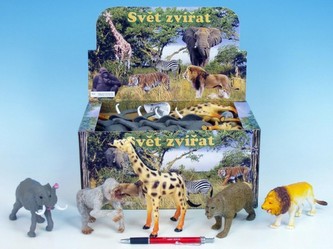 Zvířátka safari/ZOO plast 13-20cm asst 8 druhů