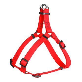 Postroj voděodolný Waudog Collartex Fastex QR červený (50-80cm/2,0cm)