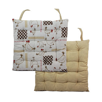 Podsedák prošívaný 40*40 cm, slepičky