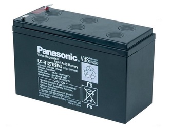 PANASONIC olověná baterie LC-R127R2PG do UPS APC/ AEG/ EATON/ Powerware/ 12V/ 7,2Ah/ životnost 6-9 let/ F1-4,7mm