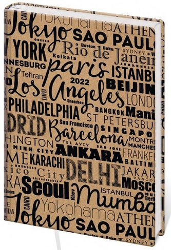 Diář 2022 A7 LYRA týdenní L261 City kraft