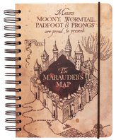 Poznámkový blok Harry Potter: Záškodnícky plánik Krúžková väzba (A5 14,8 x 21,0 cm)