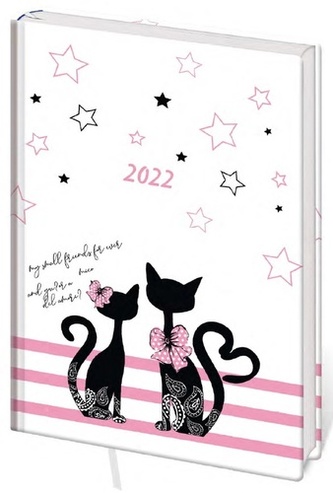 Diář 2022 A7 LYRA týdenní L259 Cats