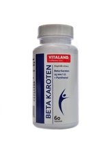Vitaland - Beta karoten 25000 IU + panthenol 60 kapslí