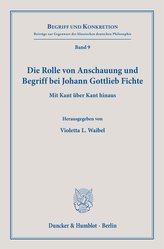 Die Rolle von Anschauung und Begriff bei Johann Gottlieb Fichte.