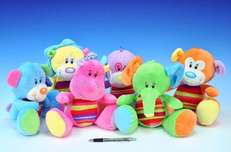 Zvířátko plyš 28cm; 6 druhů od 0 měsíců - 1 kus