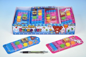 Razítka 2 druhy, 12ks na kartě - 1 balení