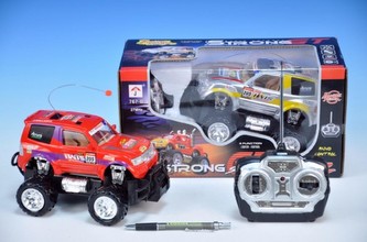 Auto RC Buggy plast 22cm na vysílačku na baterie 2 barvy v krabici - 1 kus