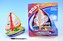 Loď - Plachetnice plast 21cm na baterie,  3 druhy, na kartě - 1 kus