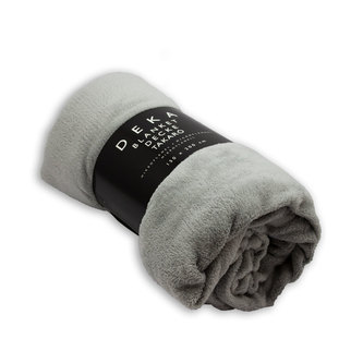 Mikroflanelová deka, 150x200 cm, Šedá