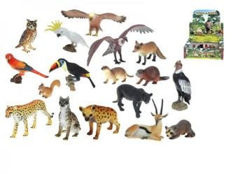 Zvířátka safari/ZOO menší plast 5,5-15cm asst 17 druhů