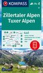 KOMPASS Wanderkarte Zillertaler Alpen, Tuxer Alpen 1:50 000