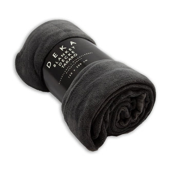 Mikroflanelová deka, 150x200 cm, Tmavě šedá