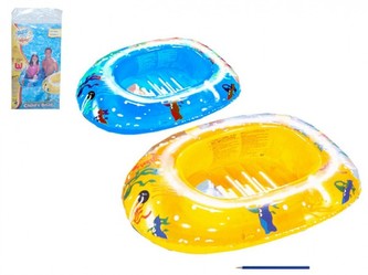 Člun nafukovací 102x69cm 3-6let asst 2 barvy v sáčku